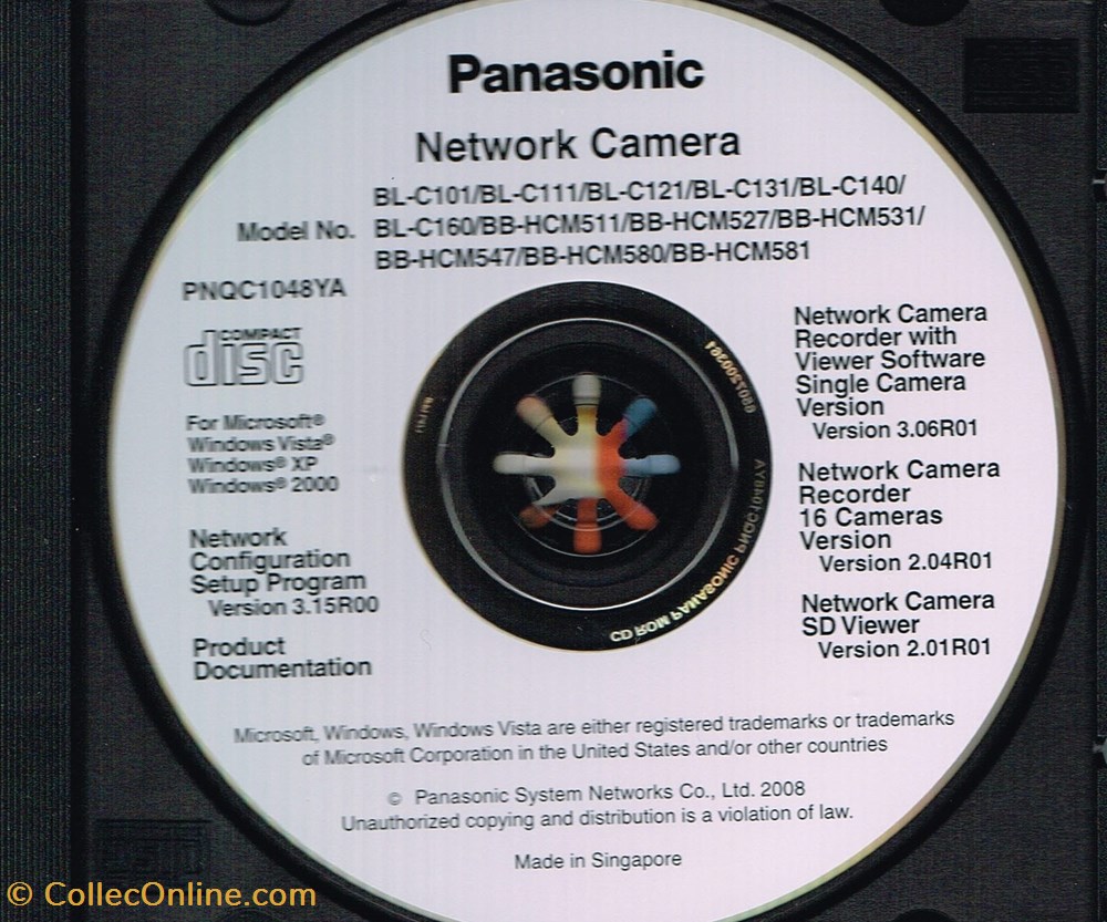 Panasonic-Network Caméra PNCQ1048VA informatique logiciels panasonic network camera pncq1048va
