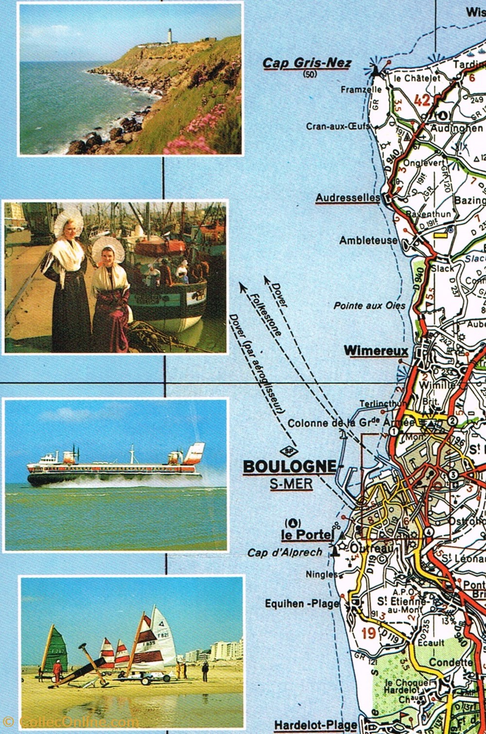 cartes postales france pas de calais cote opale