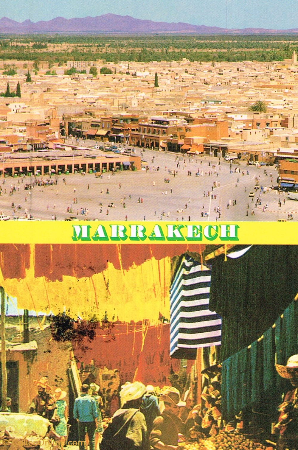 cartes postales maroc marrakech place jamaa el fna