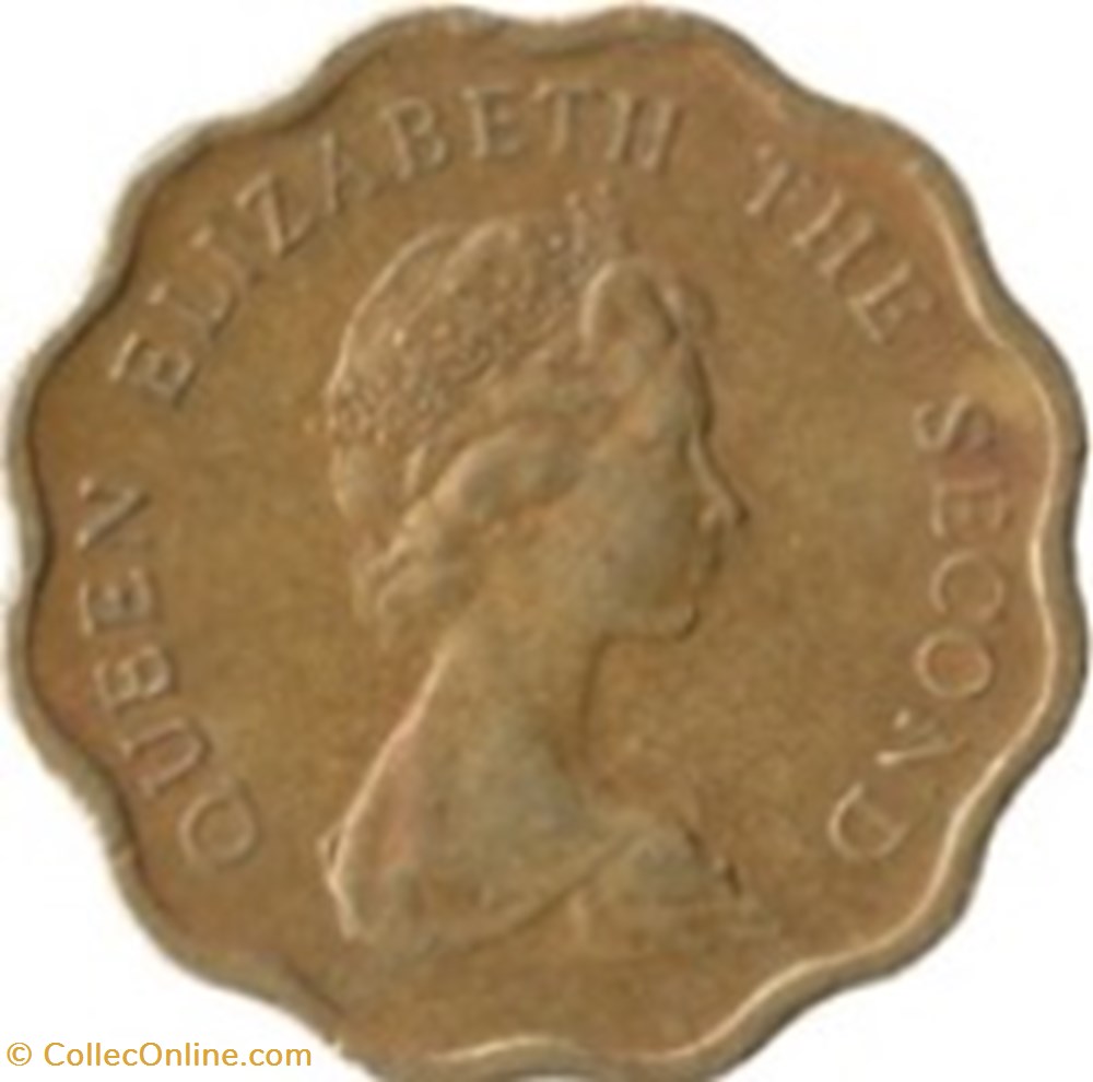 20 cents - Elizabeth II 2e effigie Hong Kong 1975 monnaies monde 20 cents elizabeth ii 2e effigie hong kong 1975