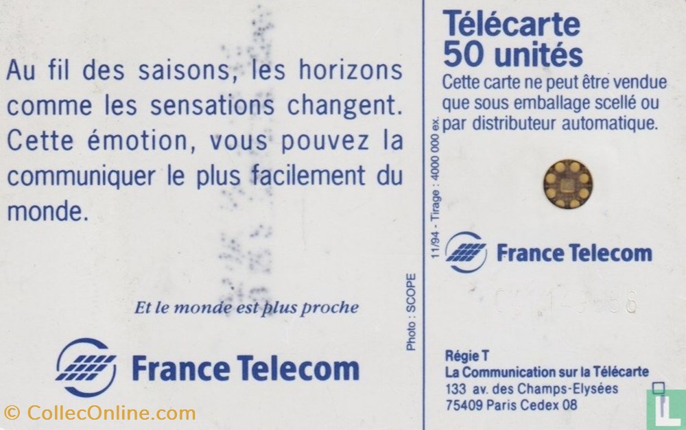France- Hiver- Schlumberger 05an divers telecartes cartes telephoniques france hiver schlumberger 05an