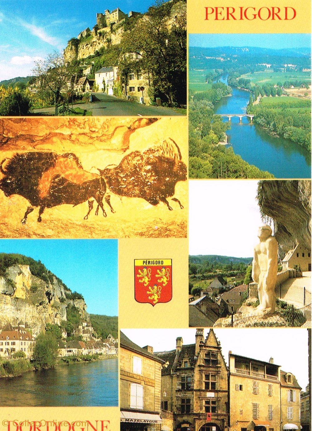 France-Dordogne-Le périgord cartes postales france dordogne le perigord