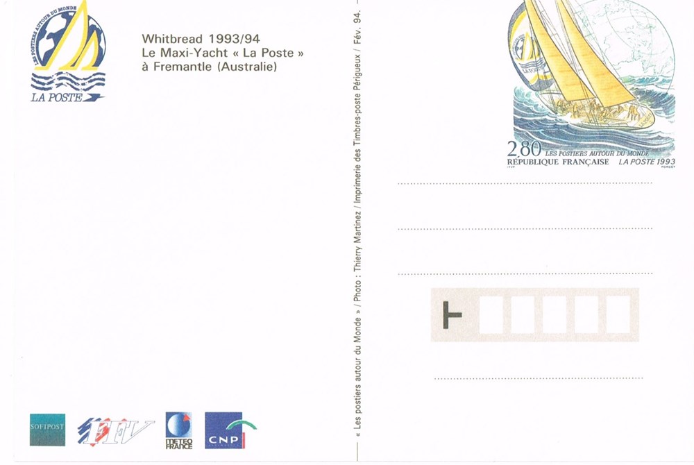 timbres europe carte poste les postiers autour du monde yt n 2831 cp1