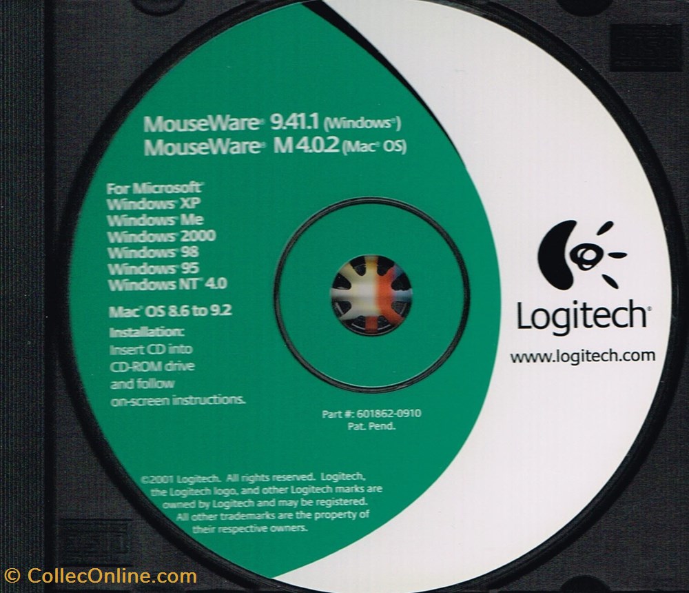 Logitech-Mouse Ware 9.41.1 informatique logiciels logitech mouse ware 9 41 1