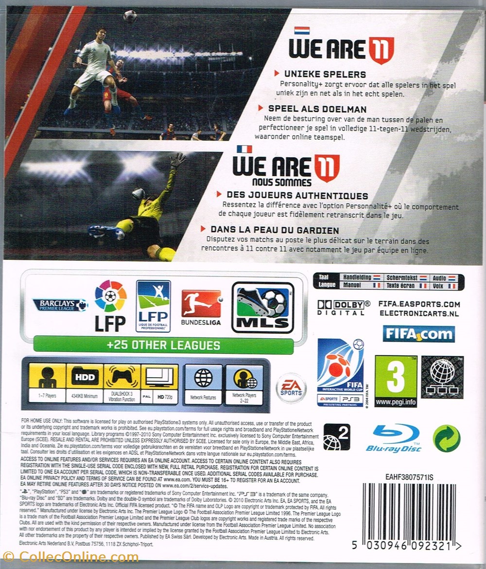jeux videos consoles fifa 11