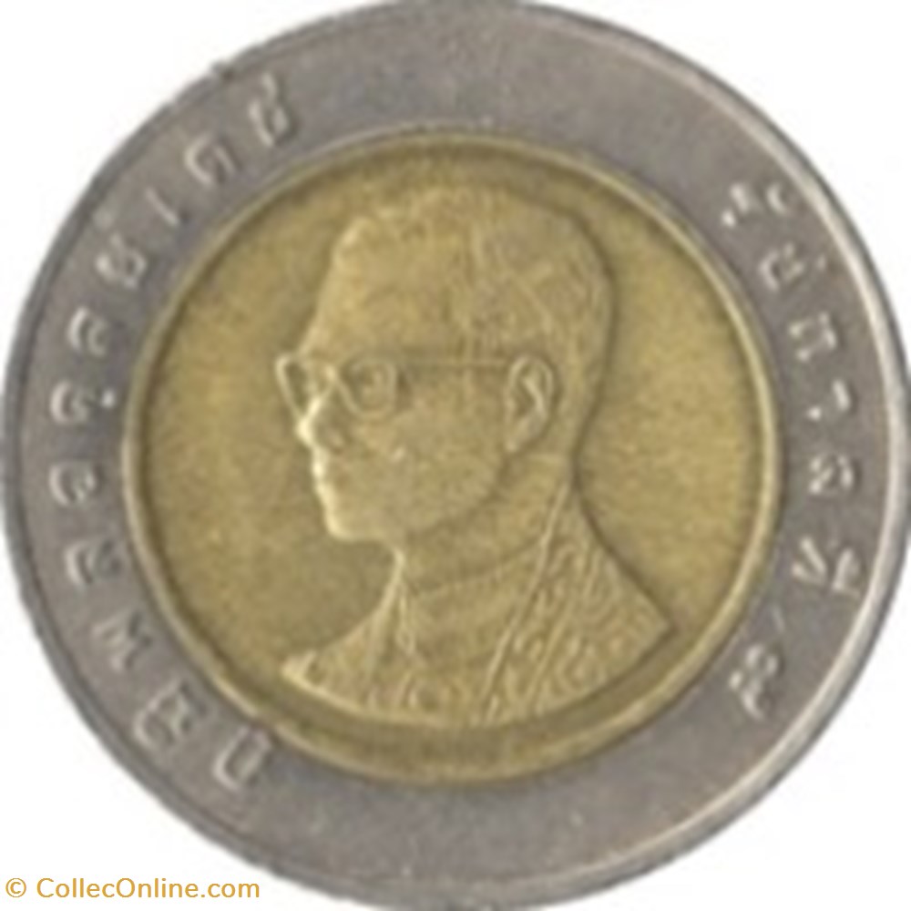 10 baht - Rama IX 3e effigie Thailande 1989 monnaies monde 10 baht rama ix 3e effigie thailande 1989