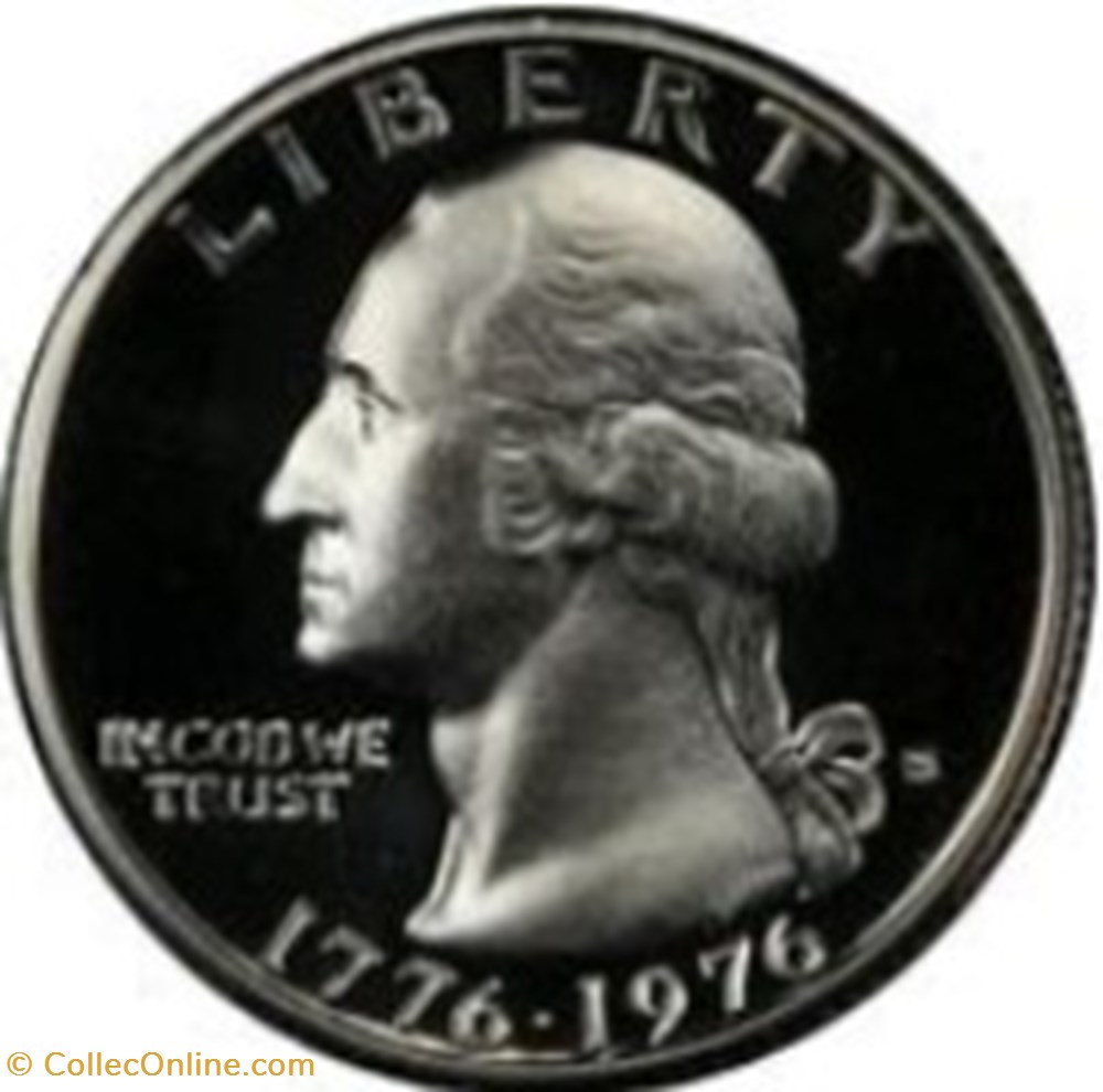 Etats Unis-¼ Dollar "Washington Bicentennial Quarter 1976 S monnaies monde etats unis dollar washington bicentennial quarter 1976 s