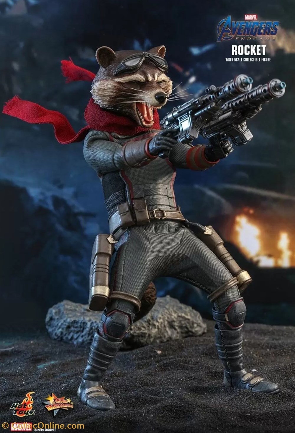 figurines cinema marvel les gardiens de la galaxie rocket racoon endgame mms548