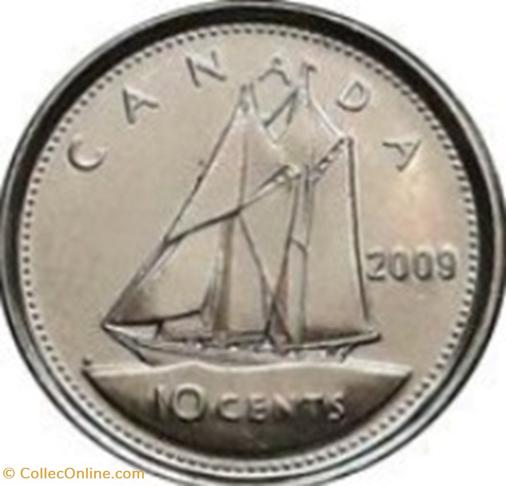 10 cents - Élisabeth II 2009 monnaies monde canada 10 cents elisabeth ii 2009