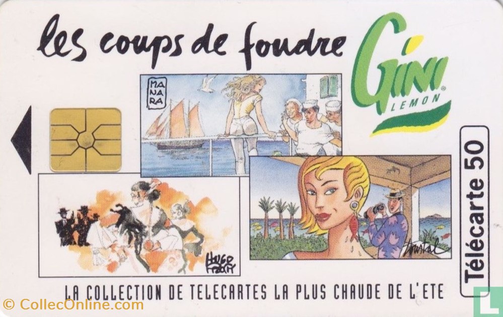 divers telecartes cartes telephoniques france gini lemon gemplus 01 1 1988