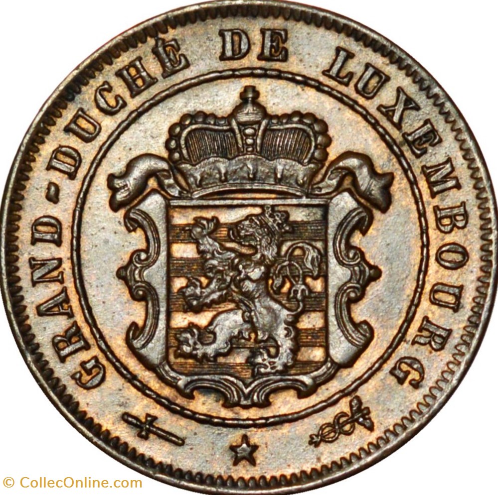 2-1/2 centimes Luxembourg 1854 monnaies monde 2 1 2 centimes luxembourg 1854