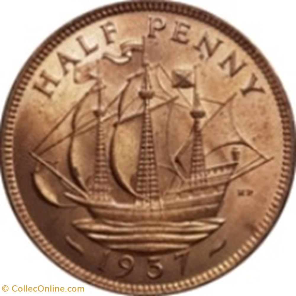 ½ penny George VI avec "IND:IMP." 1948 monnaies monde royaume uni penny george vi avec ind imp 1948