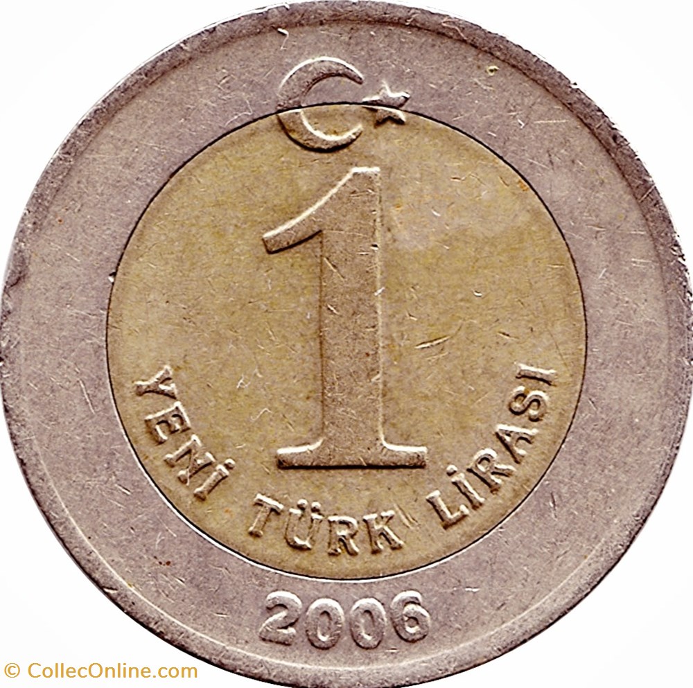 monnaies monde 1 yeni lira turquie 2005