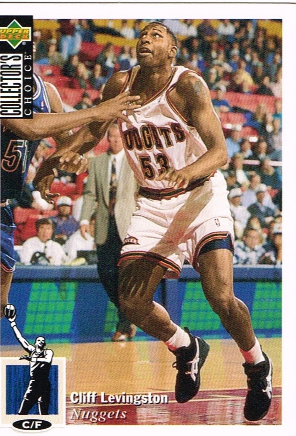 NBA 1994- Cliff Levingston-Nuggets sport olympisme sports collectifs basketball nba 1994 cliff levingston nuggets