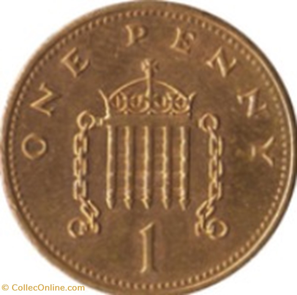 1 New Penny Angleterre Elizabeth II 1990 monnaies monde royaume uni 1 new penny angleterre elizabeth ii 1990