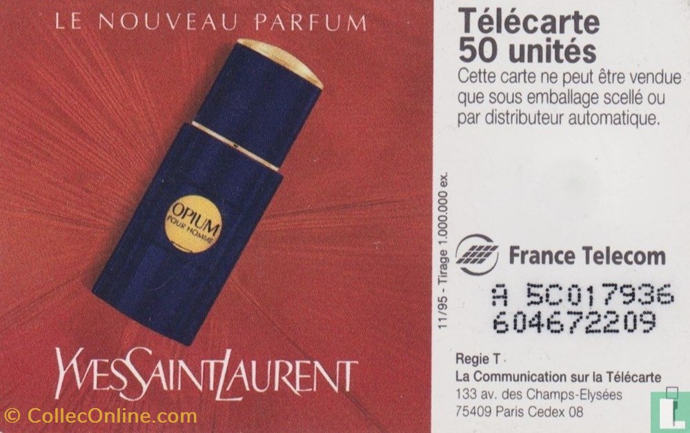 divers telecartes cartes telephoniques france opium solaique 03 1990