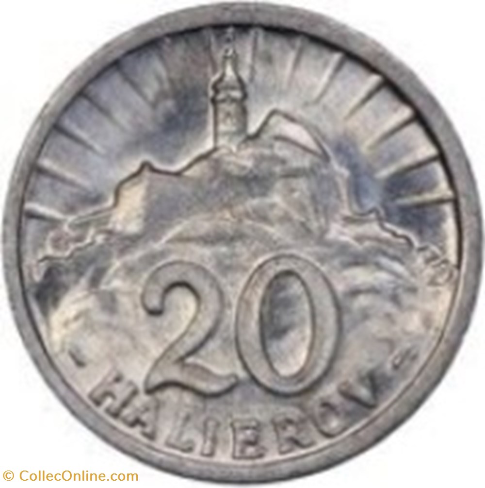monnaies monde 20 halierov slovaquie 1942