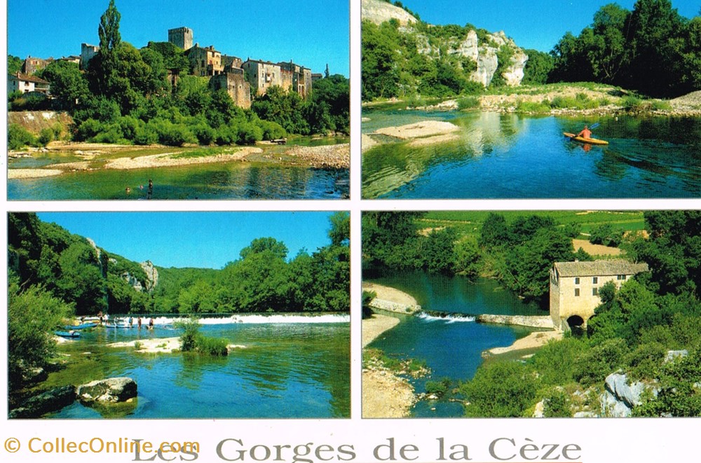 cartes postales france lozere gorges de la ceze