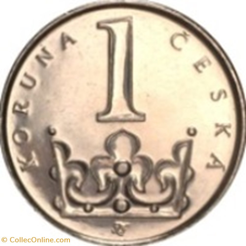 1 koruna Tchécoslovaquie 1993 monnaies monde 1 koruna tchecoslovaquie 1993