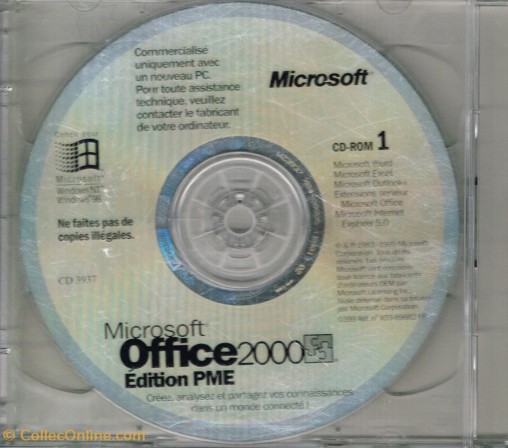 Microsoft Office 2000 Edition PME (2CD) informatique logiciels microsoft office 2000 edition pme 2cd