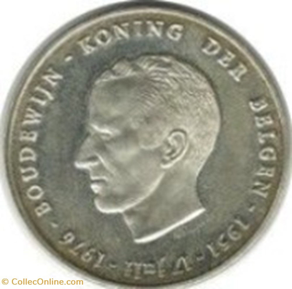 250 francs - Baudouin Ier - 25e anniversaire de l'intronisation Belgique 1976 (Français) monnaies monde 250 francs baudouin ier 25e anniversaire de intronisation belgique 1976 francais