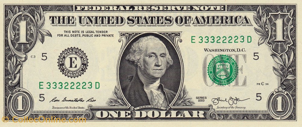 Etats unis-1 dollar 2006-B billets etats unis 1 dollar 2006 b