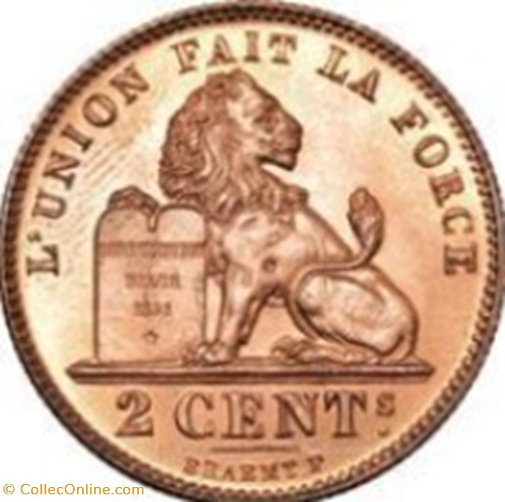 2 centimes - Albert Ier en français Belgique 1919 monnaies monde 2 centimes albert ier en francais belgique 1919