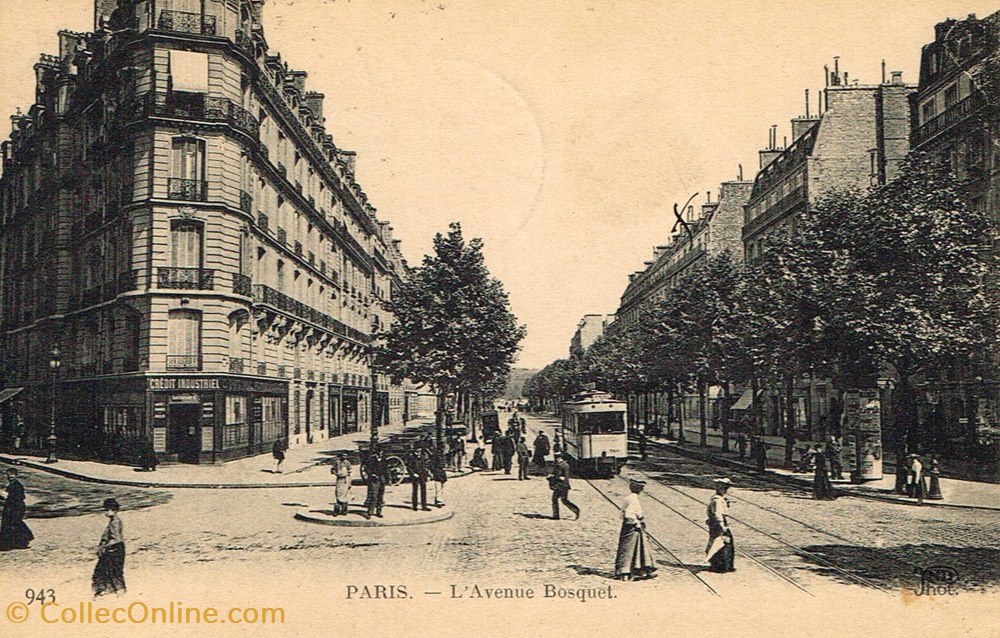 France-Paris-Avenue Bosquet cartes postales france paris avenue bosquet