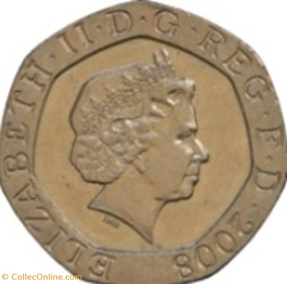 monnaies monde royaume uni 20 pence elizabeth ii 4e effigie type blason 2015 angleterre