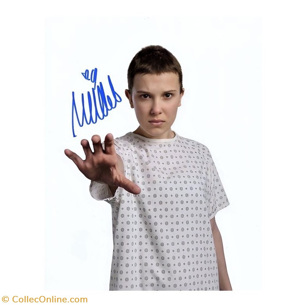 Millie Bobby Brown-Stranger Things cinema series autographes millie bobby brown stranger things