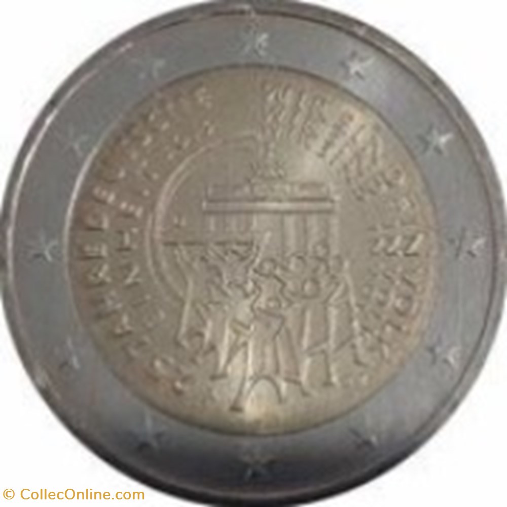 2 Euros-Allemagne 2015 F-Réunification allemande monnaies 2 euros allemagne 2015 f reunification allemande