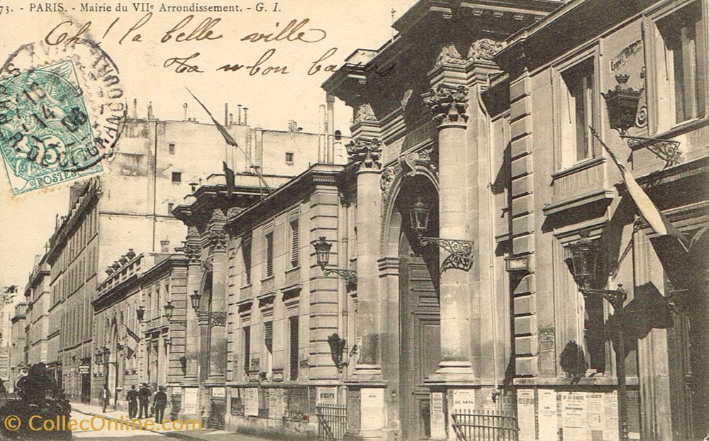 cartes postales france paris mairie du vii arrondissement