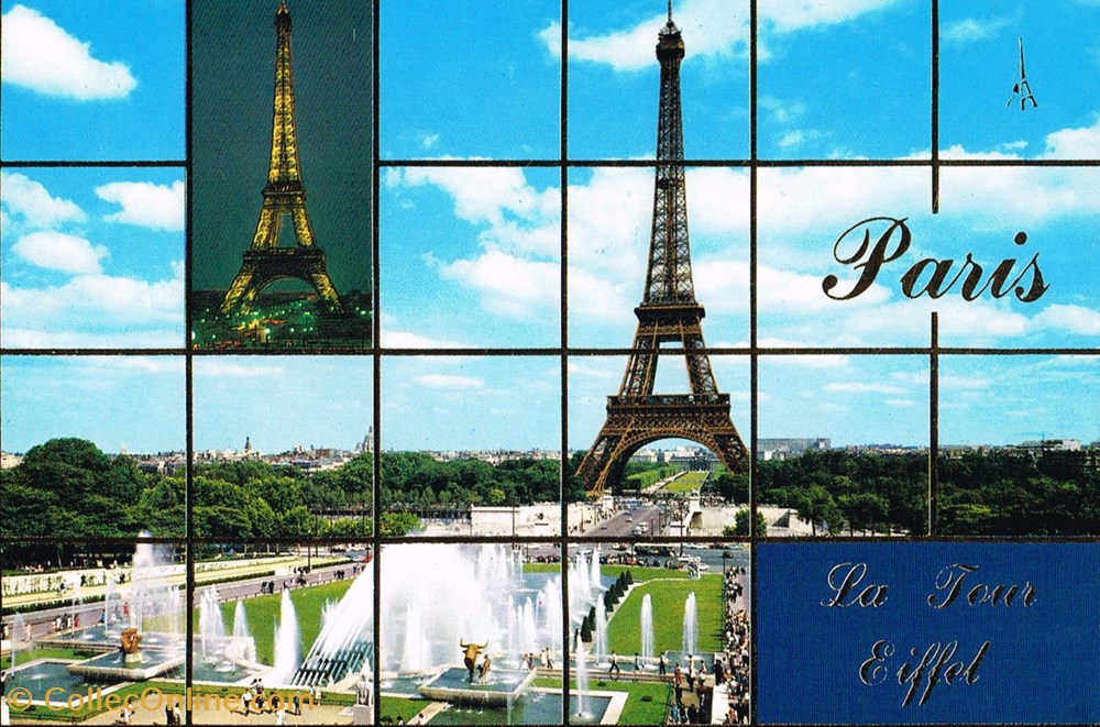 France-Paris-Tour Eiffel cartes postales france paris tour eiffel