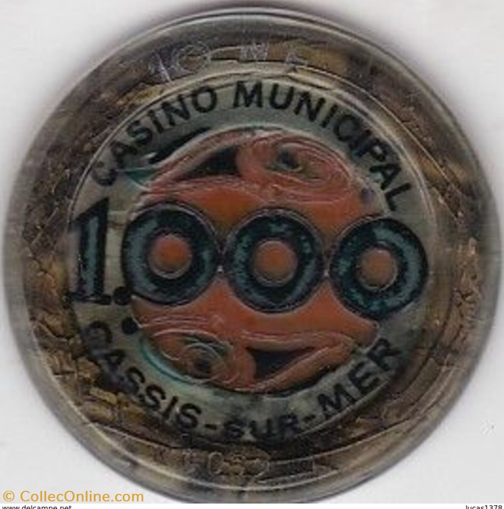 monnaies paranumismatique jetons poids france cassis sur mer jeton 1000 frs surcharge 10nf