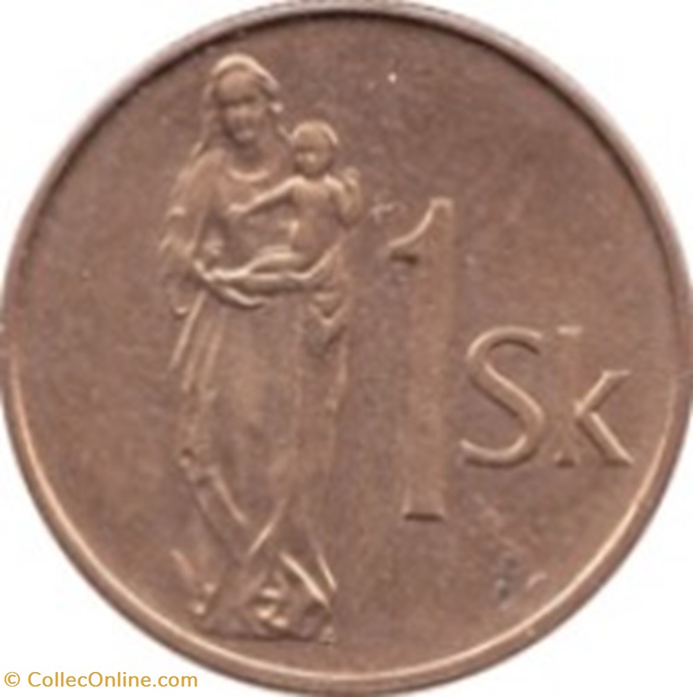 1 koruna Slovaquie 1993 monnaies monde 1 koruna slovaquie 1993