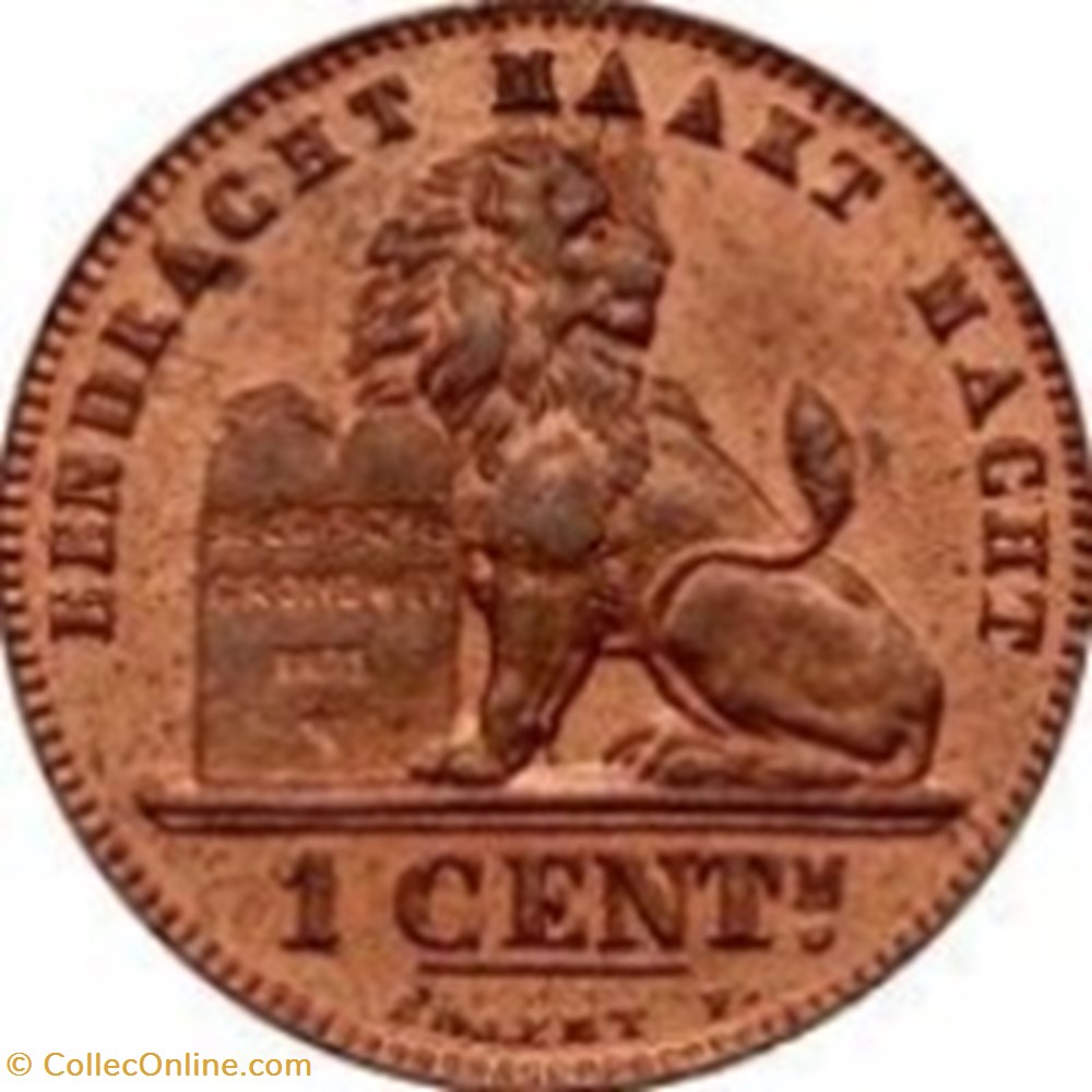 monnaies monde 1 centime leopold ii belgique neerlandais 1907