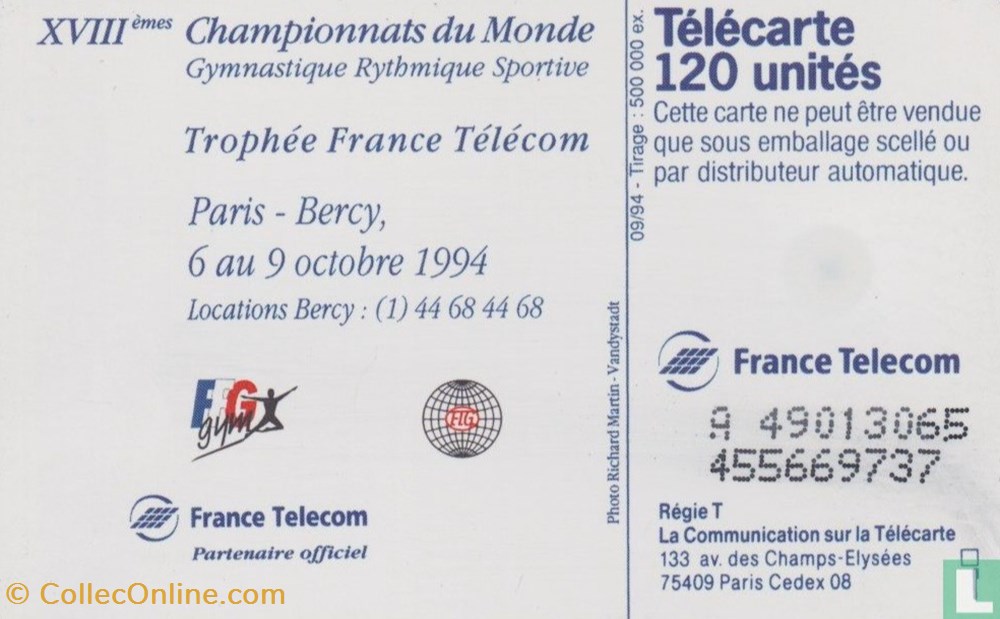 divers telecartes cartes telephoniques france bercy 1994 solaic 06 1993