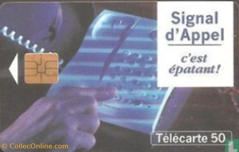 divers telecartes cartes telephoniques france signal appel solaique 03 1990