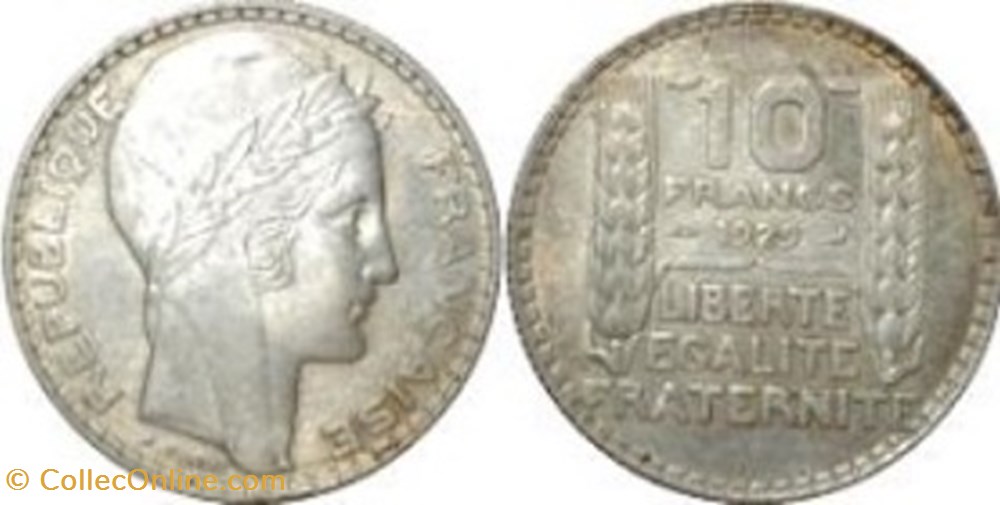 10 Francs Turin 1930 monnaies 10 francs turin 1930