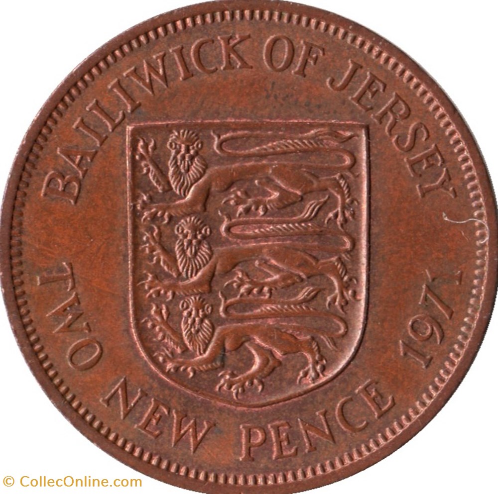 monnaies monde 2 pence jersey elizabeth ii 1981
