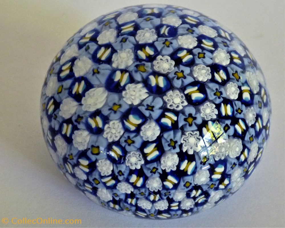 art de la table argenterie objets en verre paperweights murano millefiori