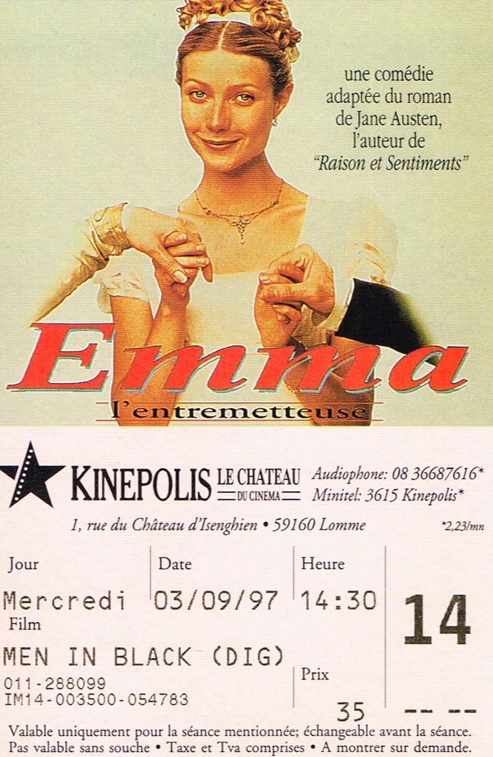 Emma documents anciens tickets d entree emma