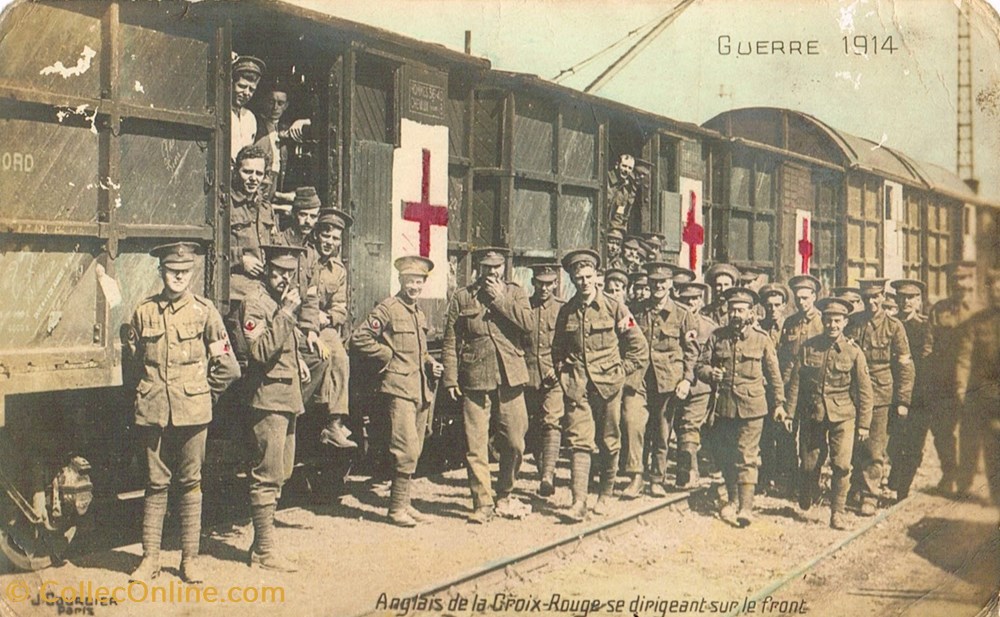 Guerre 1914-Anglais de la Croix Rouge cartes postales guerre 1914 anglais de la croix rouge