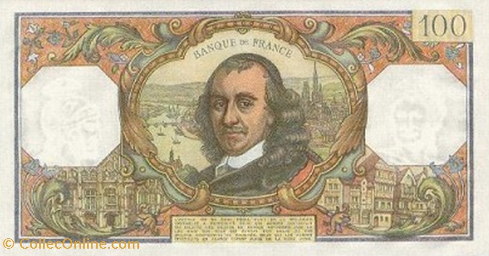 100 Francs CORNEILLE Type 1964 billets europe france 100 francs corneille type 1964