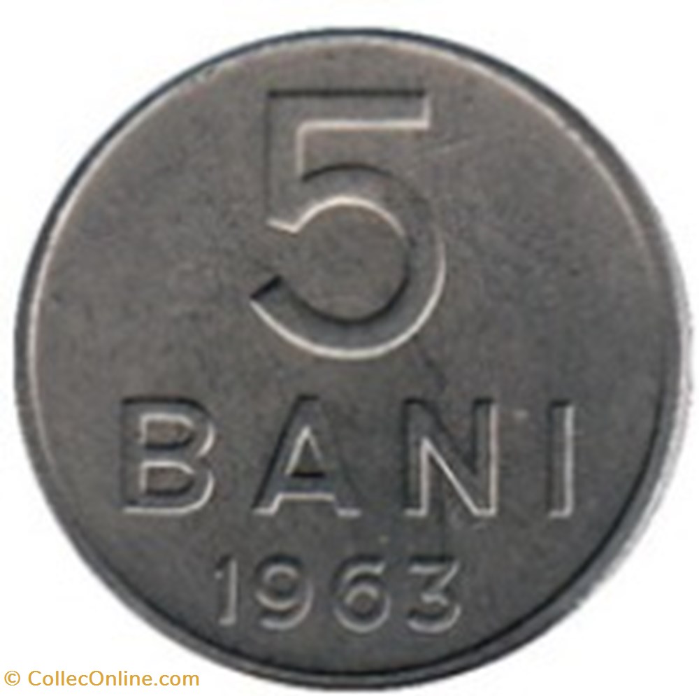 monnaies monde 5 bani republique populaire roumanie 1963