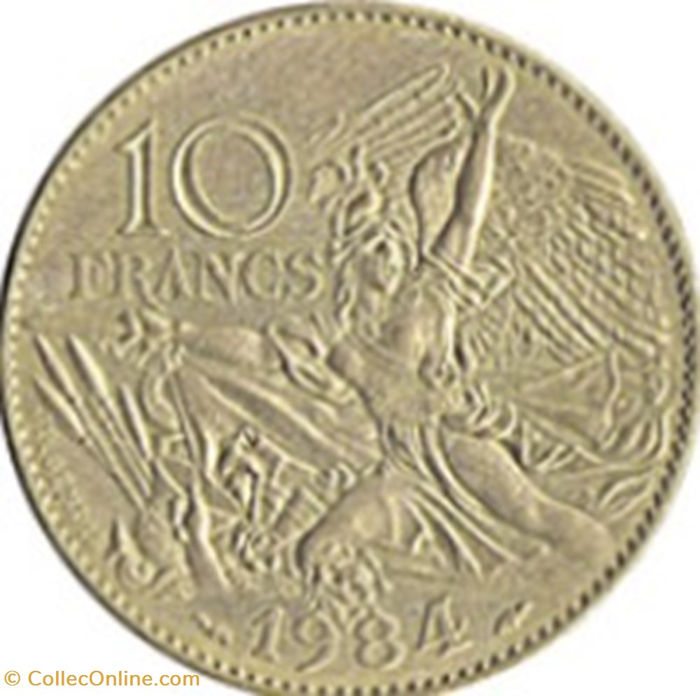 10 Francs François Rude 1984 monnaies 10 francs francois rude 1984