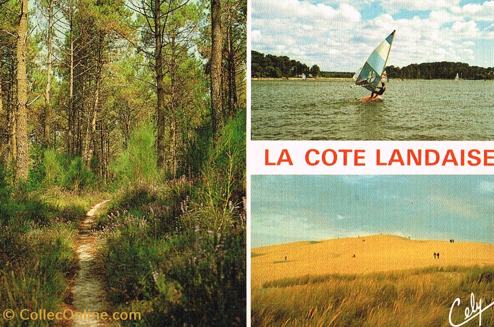 cartes postales france landes la cote