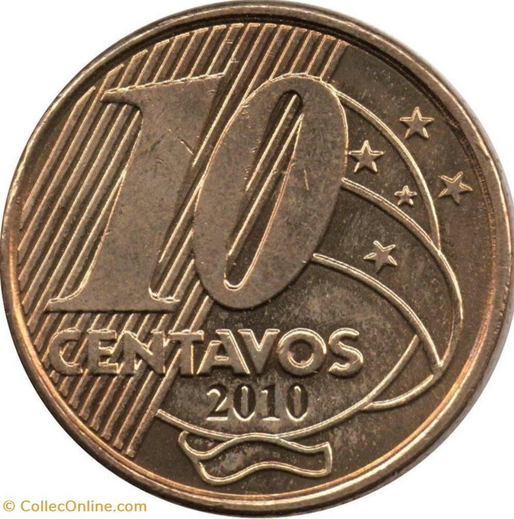 10 centavos Pedro I Brésil 2013 monnaies monde 10 centavos pedro i bresil 2013