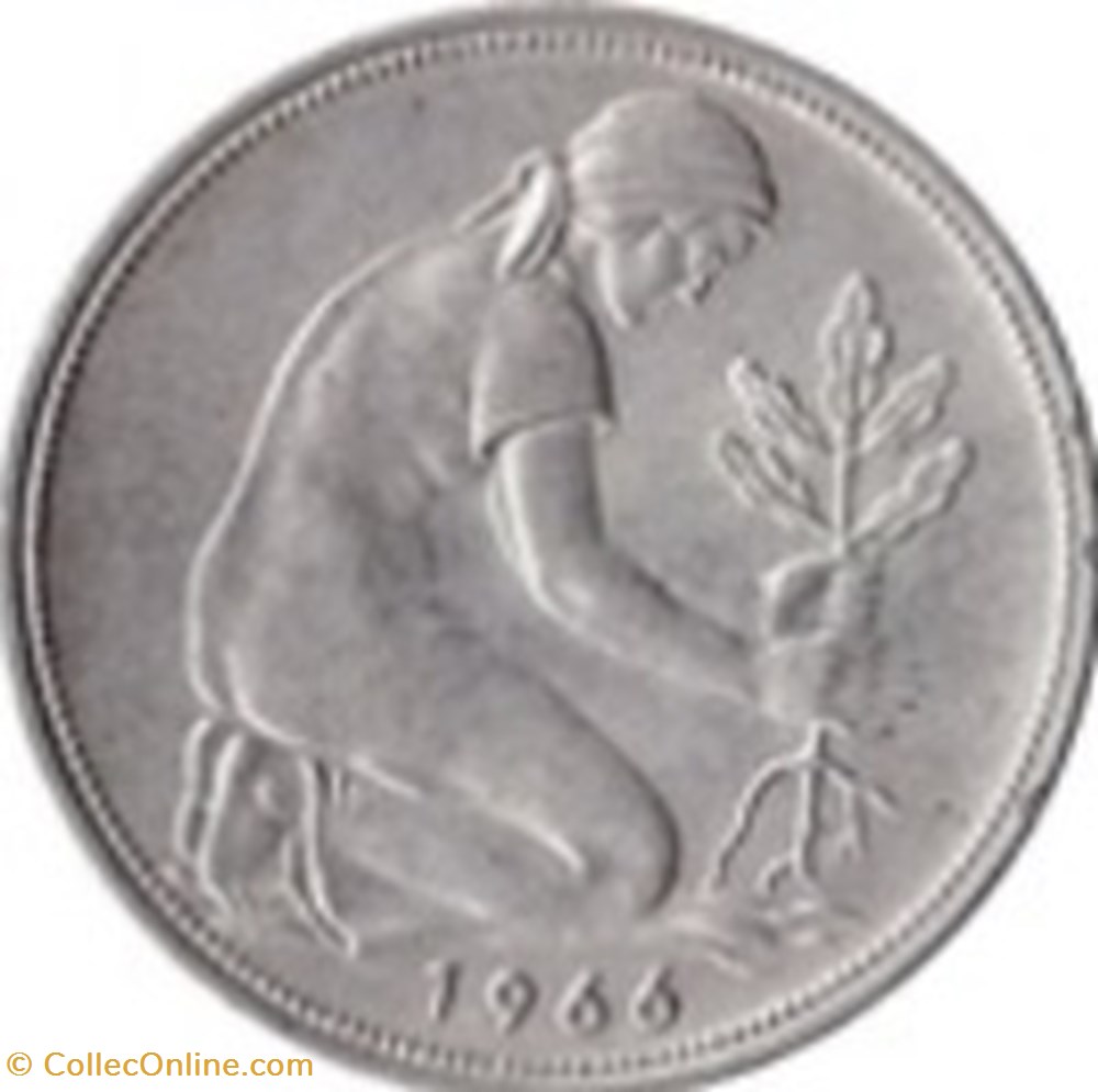 50 Pfennig Allemagne 1990 (A) monnaies monde 50 pfennig allemagne 1990 a