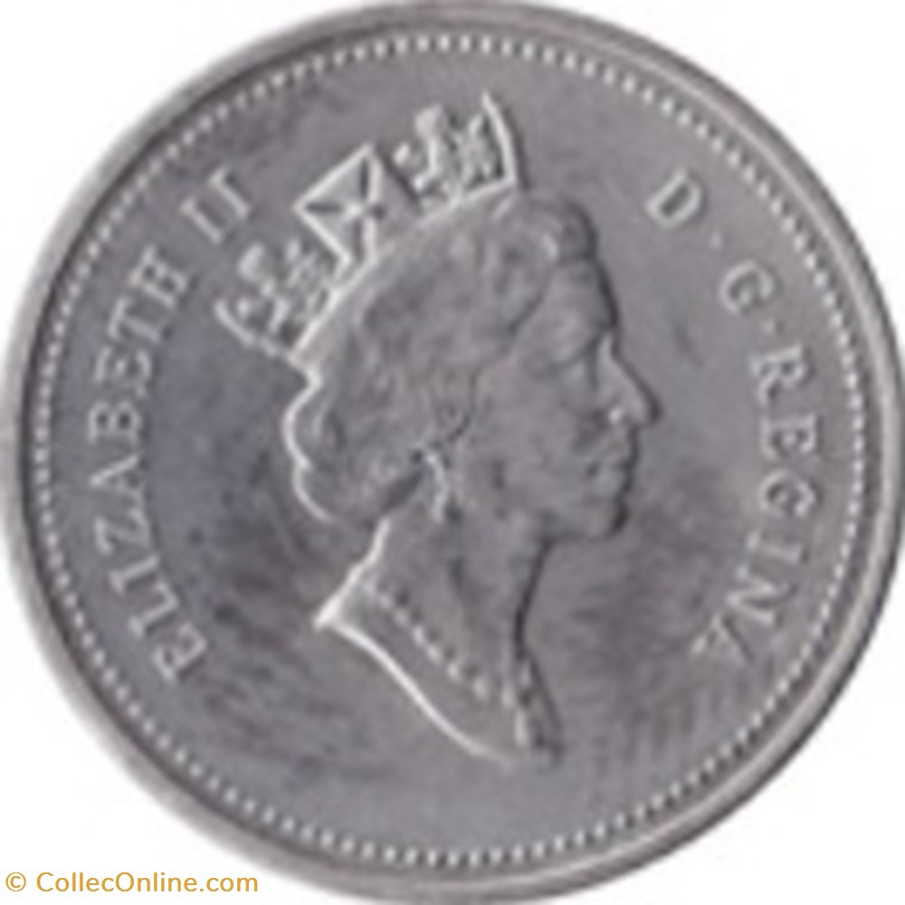 5 Cents Canada 1992 (Élisabeth II (125e anniversaire de la confédération du Canada) monnaies monde 5 cents canada 1992 elisabeth ii 125e anniversaire de la confederation du canada